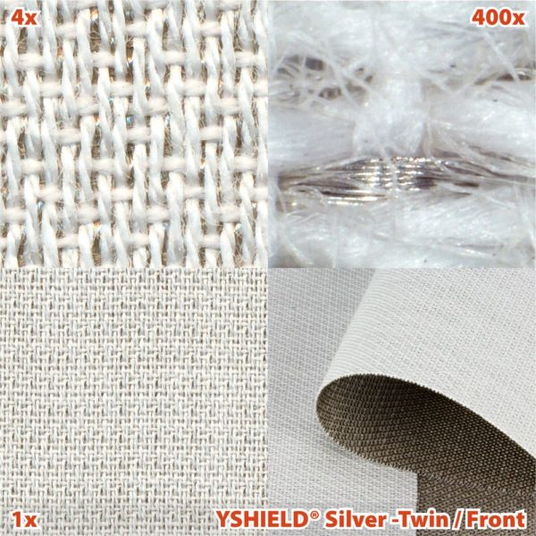 YSHIELD® SILVER-TWIN | Abschirmstoff | Breite 150 cm | 1 Meter – Bild 3