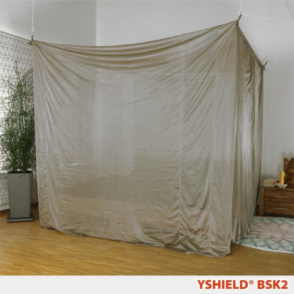 YSHIELD® BSK2 | SAFECAVE Abschirmbaldachin | Kasten Doppelbett