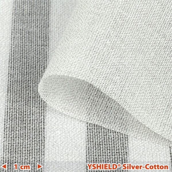 YSHIELD® SILVER-COTTON | Abschirmstoff | Breite 250 cm | 1 Meter